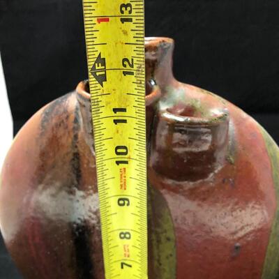 Signed Artist Glazed Ceramic Vessel Jug