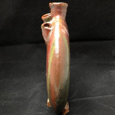 Signed Artist Glazed Ceramic Vessel Jug