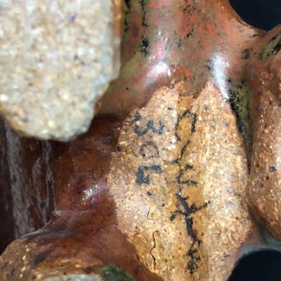 Signed Artist Glazed Ceramic Vessel Jug