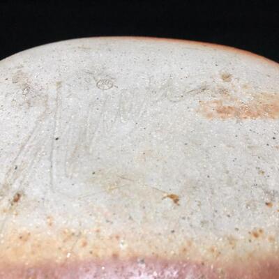 Modernist Ceramic Vessel Glazed by Brown and White Speckles