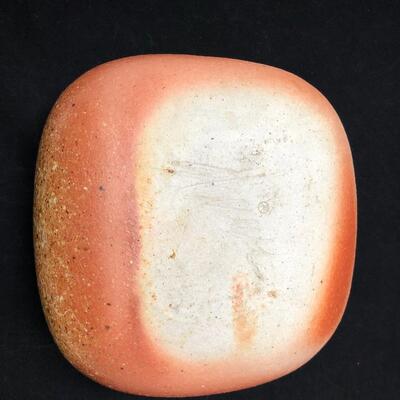 Modernist Ceramic Vessel Glazed by Brown and White Speckles