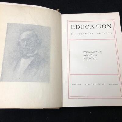Antique Education by Herbert Spencer Book Hurst & Company New York