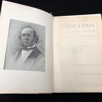 Antique Education by Herbert Spencer Book Hurst & Company New York