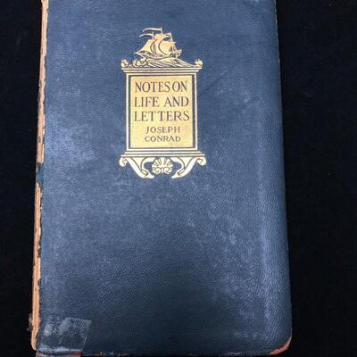 Antique Book Notes on Life and Letters by Joseph Conrad