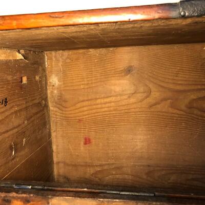 Antique Asian Tansu Style Wood Chest