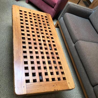 Antique Salvaged Ship Grate Coffee Table