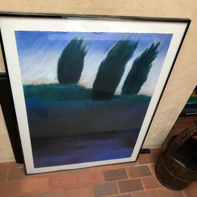 Lot of 2 Cate Brigden Framed Original Signed Pastel Art