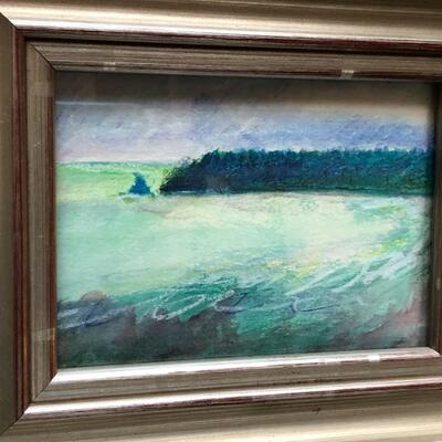 Lot of 2 Cate Brigden Framed Original Signed Pastel Art