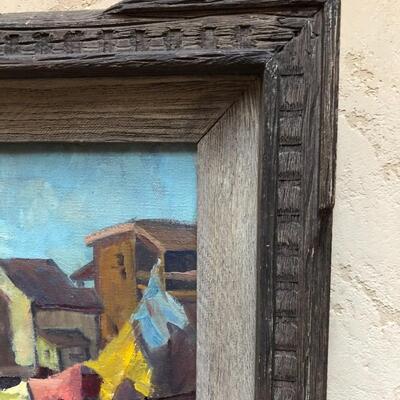 Elizabeth Ogilby Original Oil on Canvas Neighborhood Urban City Scene