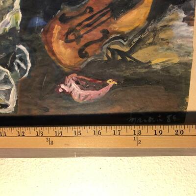 James Martin Original Gouache on Paper Ancient Sounds 1986
