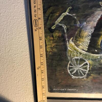 James Martin Original Gouache on Paper Ancient Sounds 1986