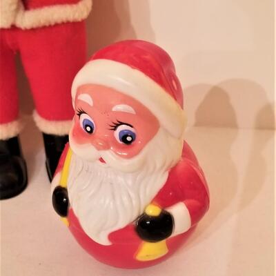 Lot #247  Two Vintage Santas - one with original box