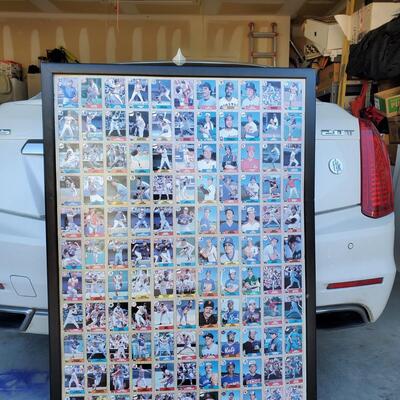 Uncut  baseball cards.  11 across 12 long 132 cards total.