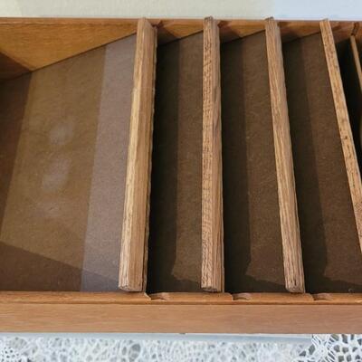 Lot 126: Vintage Brown Organizer Box