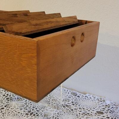 Lot 126: Vintage Brown Organizer Box