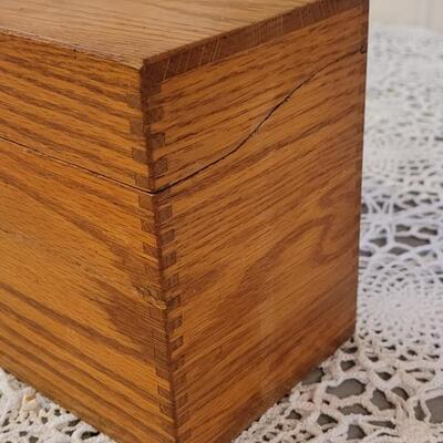 Lot 148: Primitive Wood Desktop File Box, Enamel Doorknob and Candleholder made from Primitive Pieces