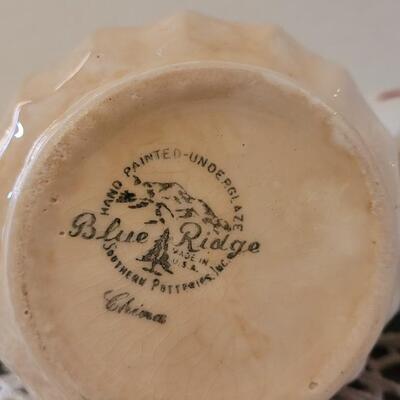 Lot 158: (2) Blue Ridge Handpainted Pottery Pitchers