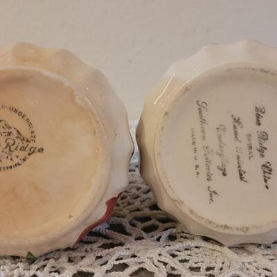 Lot 158: (2) Blue Ridge Handpainted Pottery Pitchers