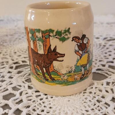 Lot 167: (4) Antique Nursery Rhymes Ceramic Mugs
