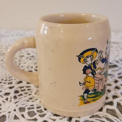 Lot 167: (4) Antique Nursery Rhymes Ceramic Mugs