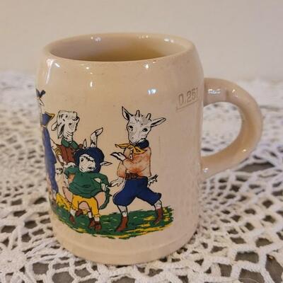 Lot 167: (4) Antique Nursery Rhymes Ceramic Mugs