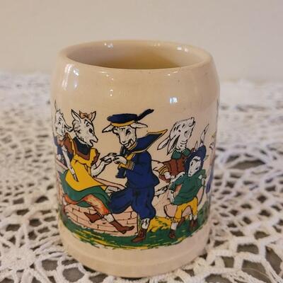 Lot 167: (4) Antique Nursery Rhymes Ceramic Mugs