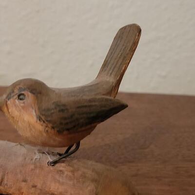 Lot 174: Handcarved Wood Birds Sculpture