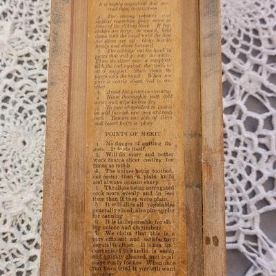Lot 176: Antique Catawissa Specialty Vegetable Cutter with Original Tag Attached