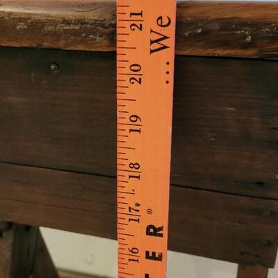 Lot 177: Antique Primitive Stool with Handcarved Design