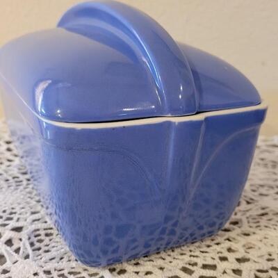 Lot 178: Vintage Hall China Blue Dishes