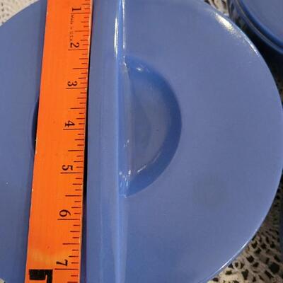 Lot 178: Vintage Hall China Blue Dishes