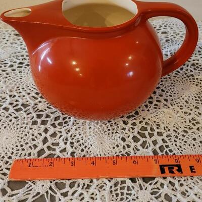 Lot 180: Vintage Universal Cambridge Red & Cream Pitchers