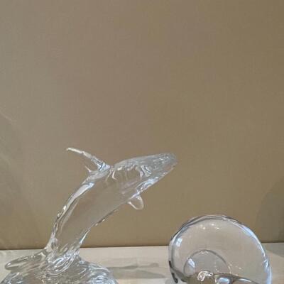 Waterford crystal leaping dolphin