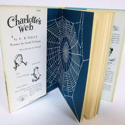 1952 Charlotte's Web Hard Cover Book With Dust Jacket