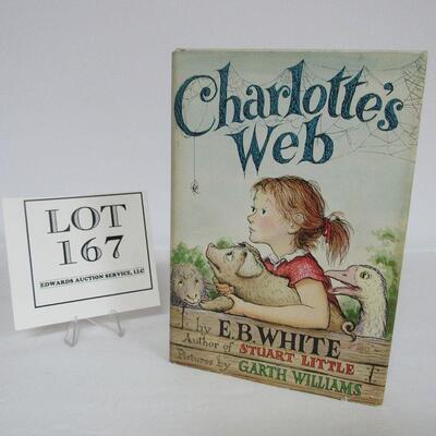 1952 Charlotte's Web Hard Cover Book With Dust Jacket