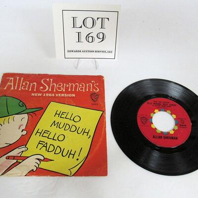 Vintage Allan Sherman's Hello Mudduh, Hello Fadduh! 45 RPM