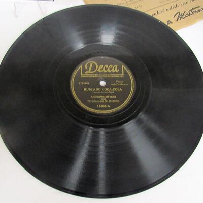Old Decca Andrew Sisters Rum and Coca Cola/One Meat Ball Record