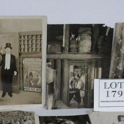 Lot of Misc Appr 1920s-50s (Give or Take) Movie Star Photos, Lon Chaney, Jackie Googan, Buster Keaton, More