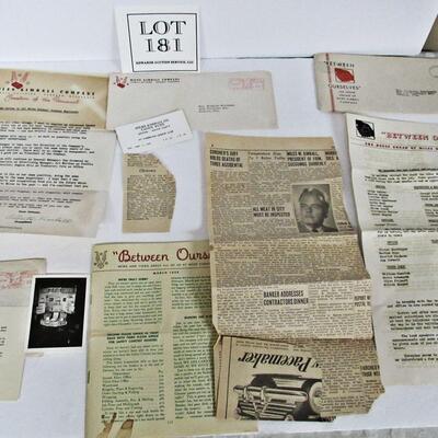 Lot of Vintage Miles Kimball, Oshkosh Paper Ephemera