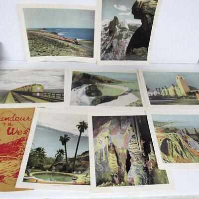 Nice Folder Photos Grandeur of the West From the Southern Pacific Lines, See All Photos, Lot of Vintage Travel Booklets WI Dells