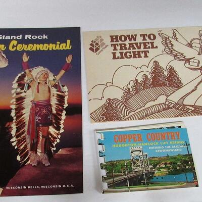 Nice Folder Photos Grandeur of the West From the Southern Pacific Lines, See All Photos, Lot of Vintage Travel Booklets WI Dells