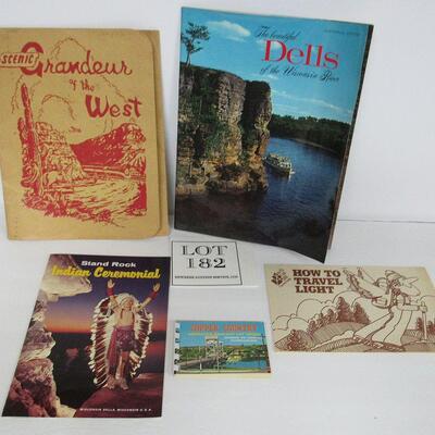 Nice Folder Photos Grandeur of the West From the Southern Pacific Lines, See All Photos, Lot of Vintage Travel Booklets WI Dells