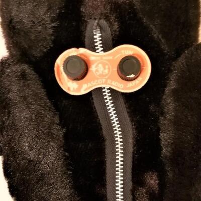 Lot #256  LIKE NEW - vintage stuffed Poodle Radio - never used