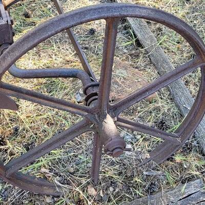 Lot 185: Antique Farming Plow Yard Deco