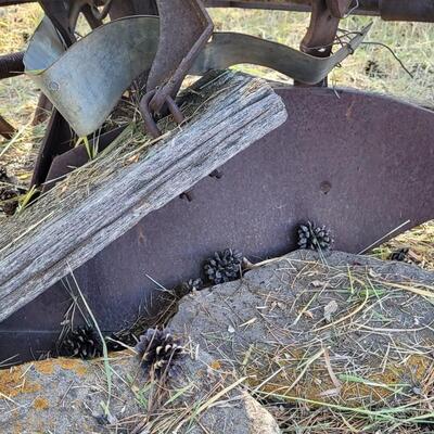 Lot 185: Antique Farming Plow Yard Deco