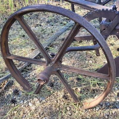 Lot 185: Antique Farming Plow Yard Deco