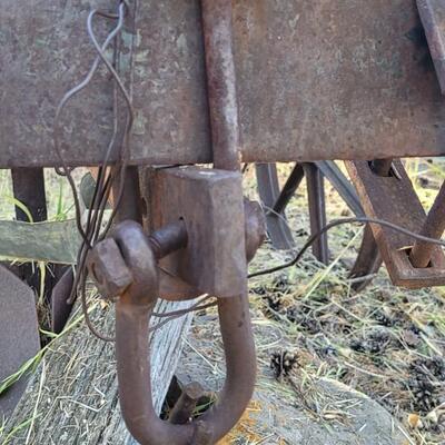 Lot 185: Antique Farming Plow Yard Deco