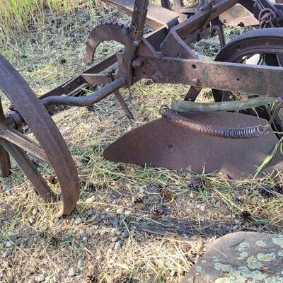 Lot 185: Antique Farming Plow Yard Deco
