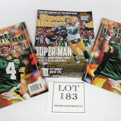Lot of 3 Green Bay Packers Related Sports Ill Magazines, 2008, 2011