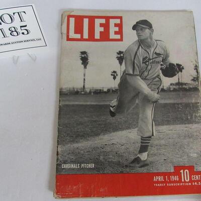 Old 1946 Life Magazine With Cardinals Pitcher On Cover